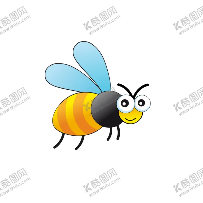 编号：23186407021012365981【酷图网】源文件下载-可爱的蜜蜂卡通矢量图