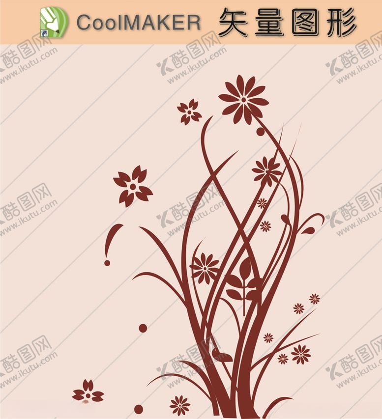 编号：79555109162143337124【酷图网】源文件下载-花草剪纸花草壁纸简洁手绘