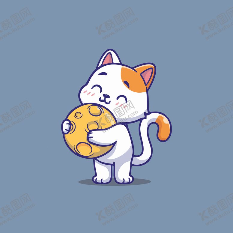 编号：61517302122056395809【酷图网】源文件下载-可爱小猫矢量卡通插画