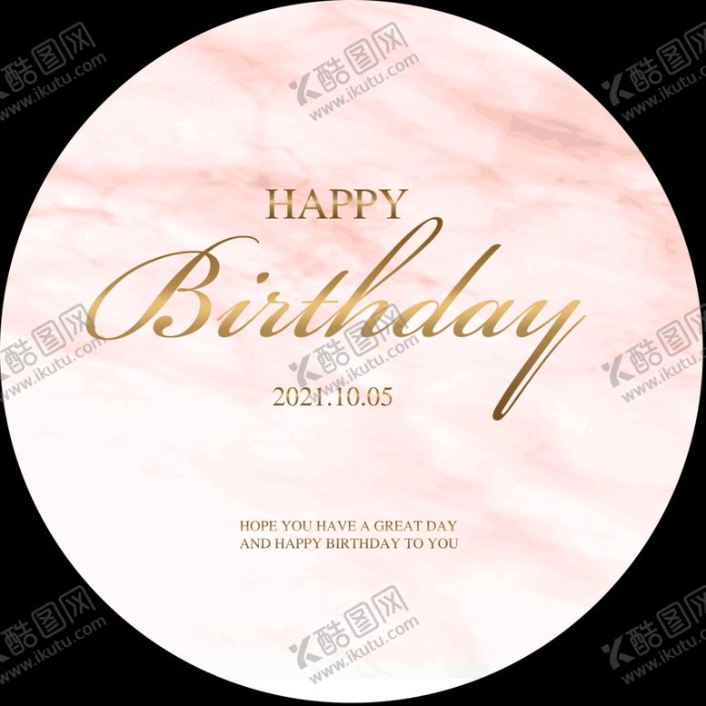 编号：11730809201831424274【酷图网】源文件下载-粉色大理石生日背景