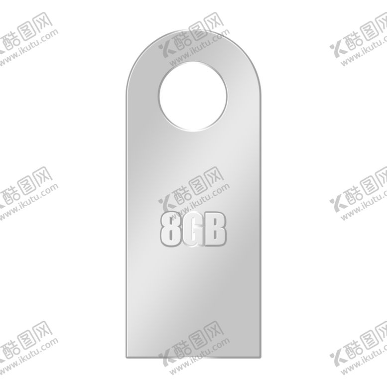 编号：86200407092330279305【酷图网】源文件下载-银色金属U盘