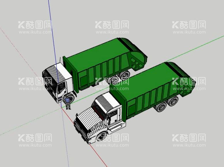 编号：52185911250254313785【酷图网】源文件下载-垃圾车su模型