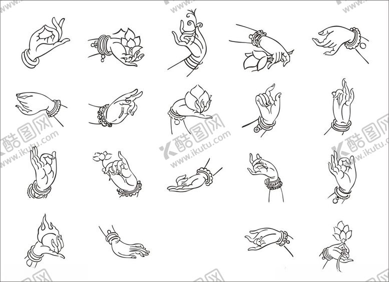 编号：84240611171640354421【酷图网】源文件下载-手绘动物简笔画集合