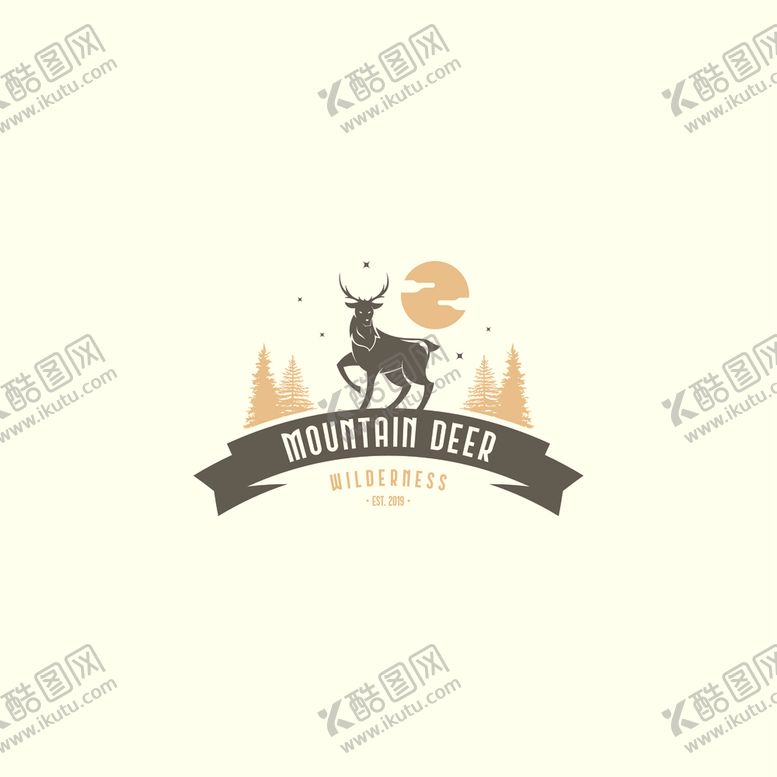编号：63972306270051534753【酷图网】源文件下载-鹿头标志