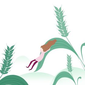 芒种挂画背景素材农民24节气