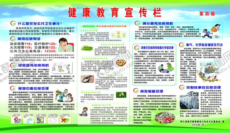 编号：74331312092000497136【酷图网】源文件下载-健康教育宣传栏 卫生院