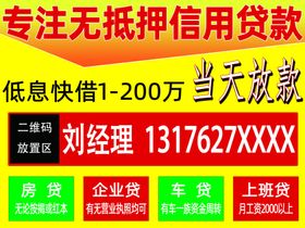 无抵押贷款车顶广告牌