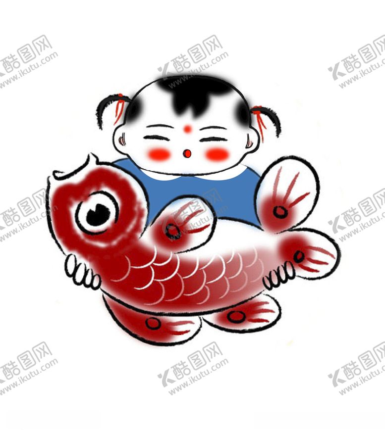 编号：17036411011530218545【酷图网】源文件下载-福娃报鱼