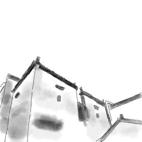 水墨房屋