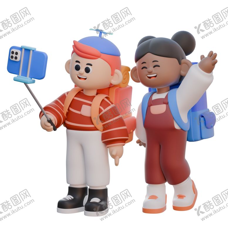 编号：71008201190503396017【酷图网】源文件下载-3D立体野营人物