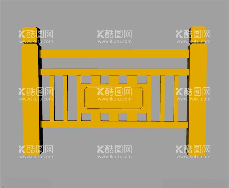 编号：15622103150019135534【酷图网】源文件下载-CAD栏杆装饰立体模型