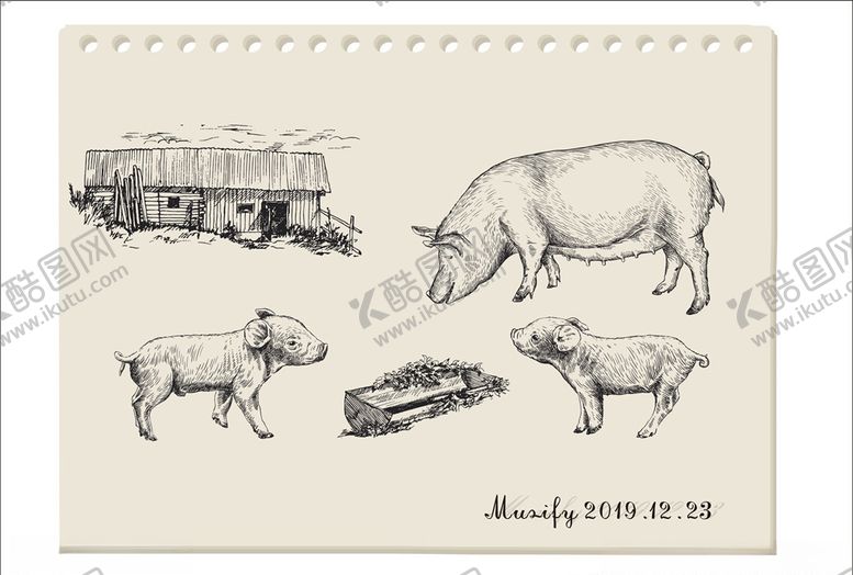 编号：14459509152336378891【酷图网】源文件下载-农场猪猪