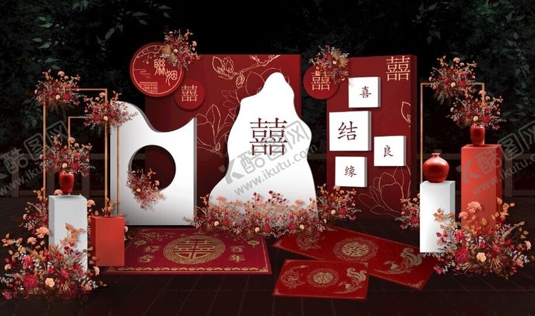 编号：83220702141815012892【酷图网】源文件下载-中式展示区效果图