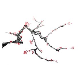 梅花树枝元素