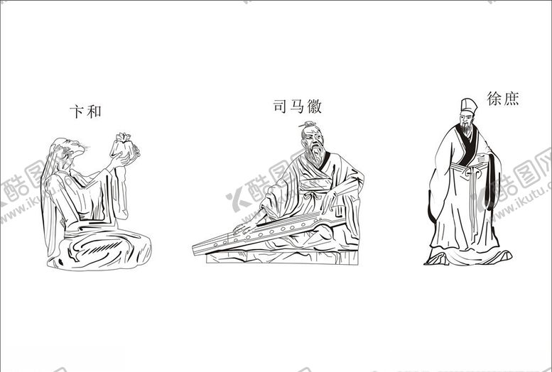 编号：31088805100706467879【酷图网】源文件下载-线描人物