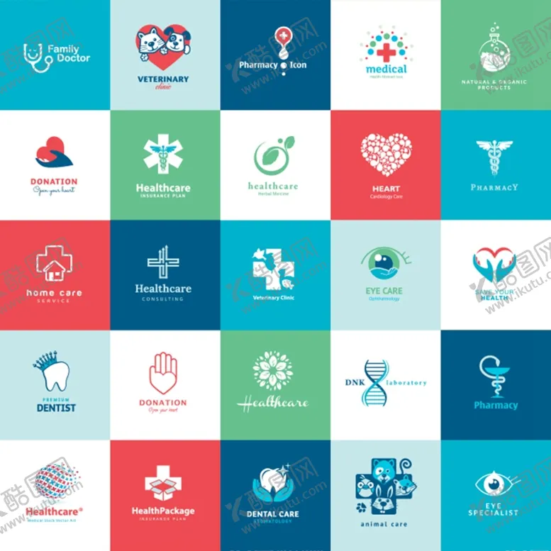 编号：32409509141837581935【酷图网】源文件下载-扁平化医疗图标