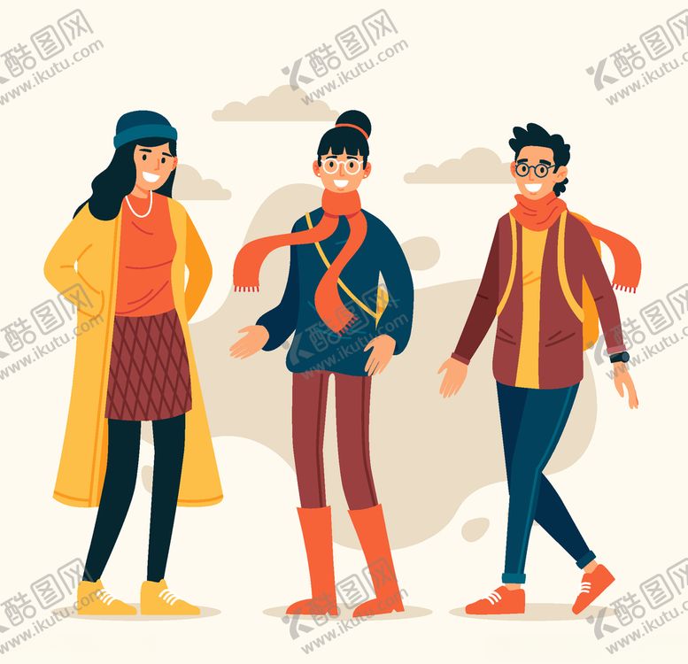 编号：33661707041135219062【酷图网】源文件下载-穿秋装的人