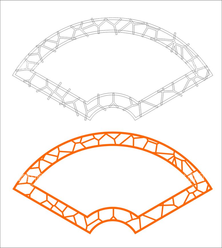 编号：76479210180109259609【酷图网】源文件下载-扇形格可调整