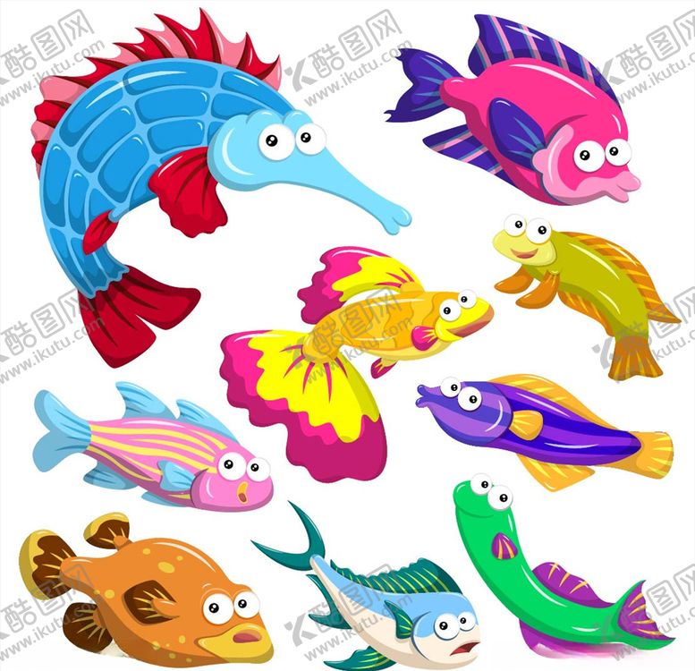 编号：92123205110917439456【酷图网】源文件下载-海洋生物集合