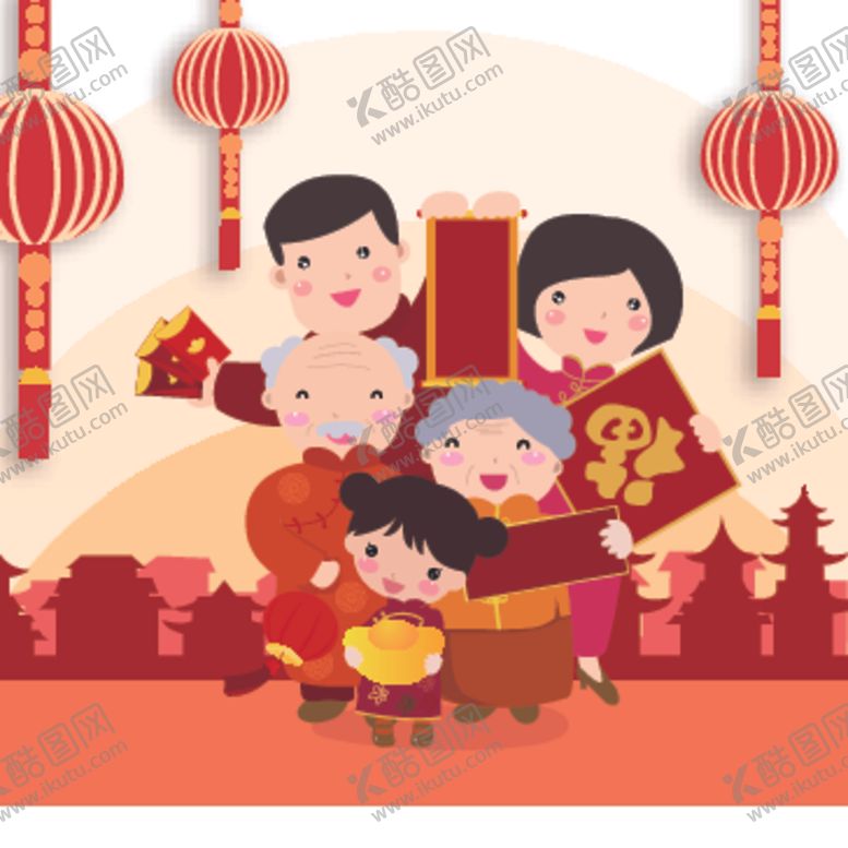 编号：95921110271848009529【酷图网】源文件下载-春节插画