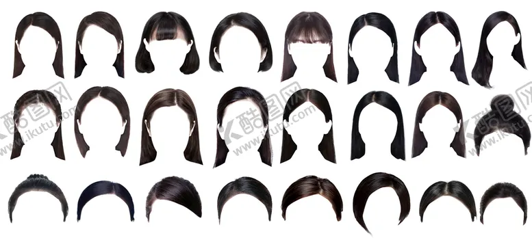 编号：64713009160142022947【酷图网】源文件下载-女发型素材