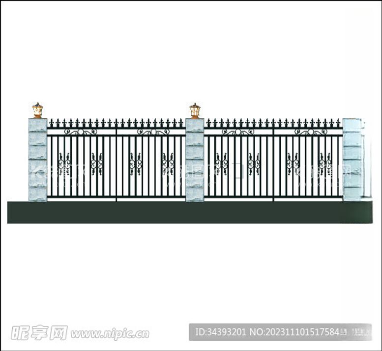 编号：35049812030441534091【酷图网】源文件下载-铁艺围栏