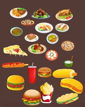 卡通食物图标