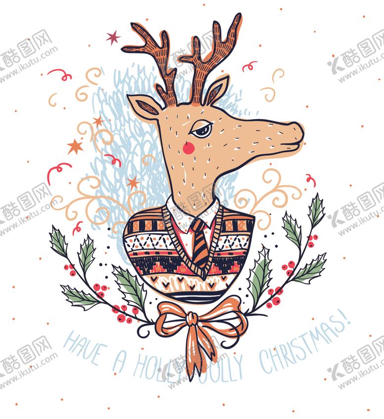 编号：61161909091035467361【酷图网】源文件下载-圣诞节创意卡通图案