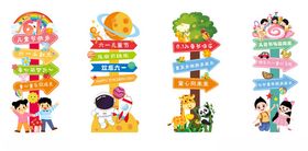 儿童乐园指示牌装饰