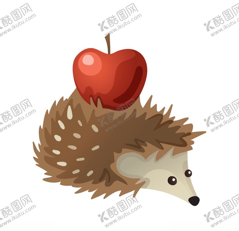 编号：34807105181017547452【酷图网】源文件下载-矢量刺猬插画