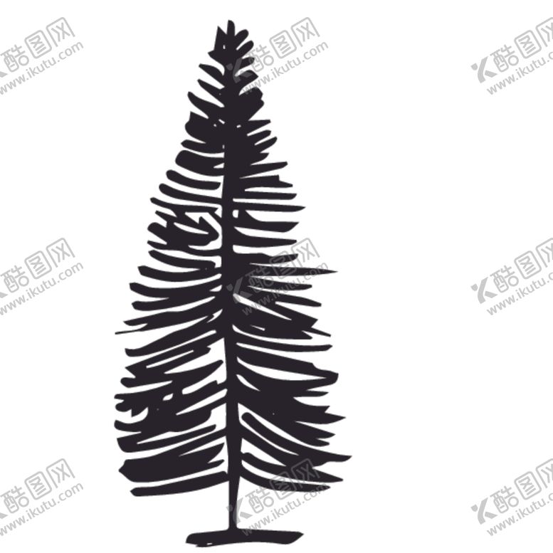 编号：44234310190032592506【酷图网】源文件下载-植物树木剪影