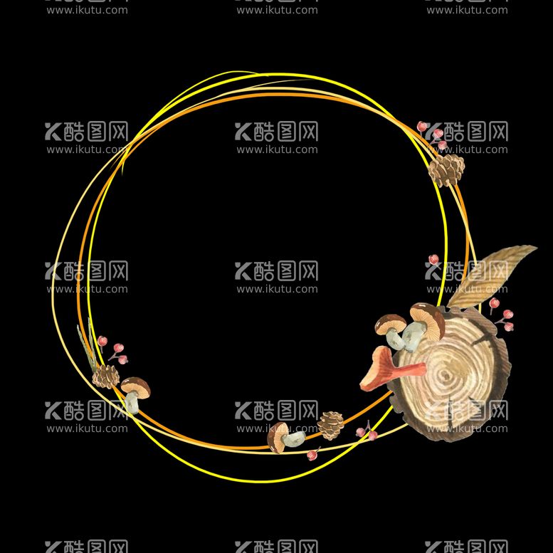 编号：95316209301855430136【酷图网】源文件下载-秋天边框