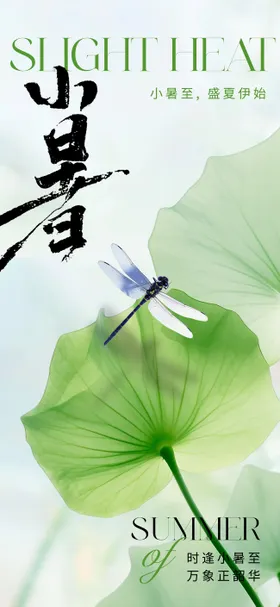 小暑节气海报