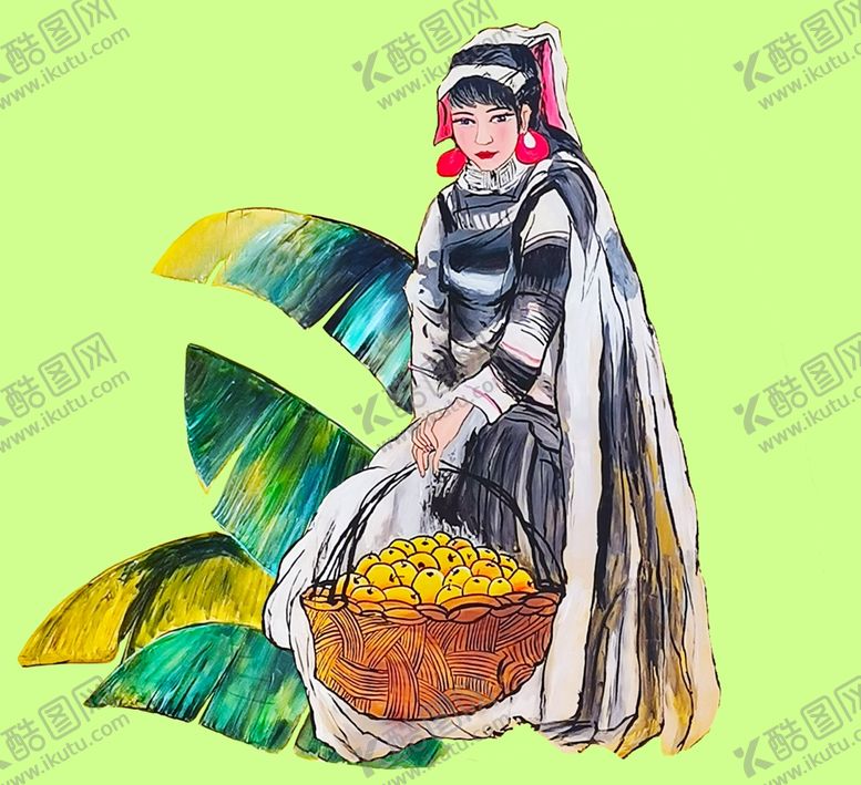 编号：60531807081816481323【酷图网】源文件下载-彝族美女素材