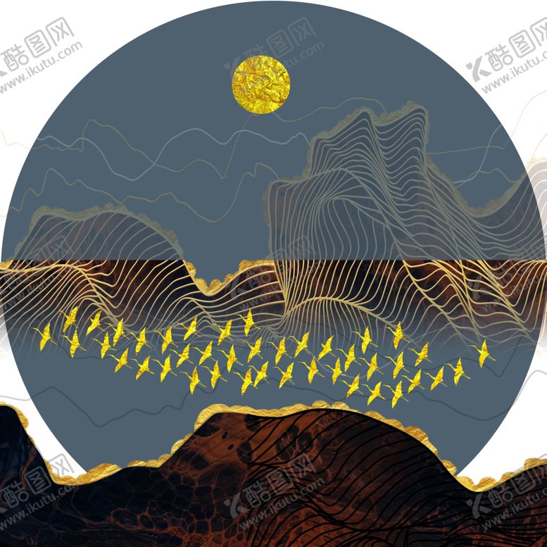 编号：55520806151013592344【酷图网】源文件下载-中国山水装饰画