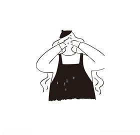 卡通女孩矢量图人物漫画
