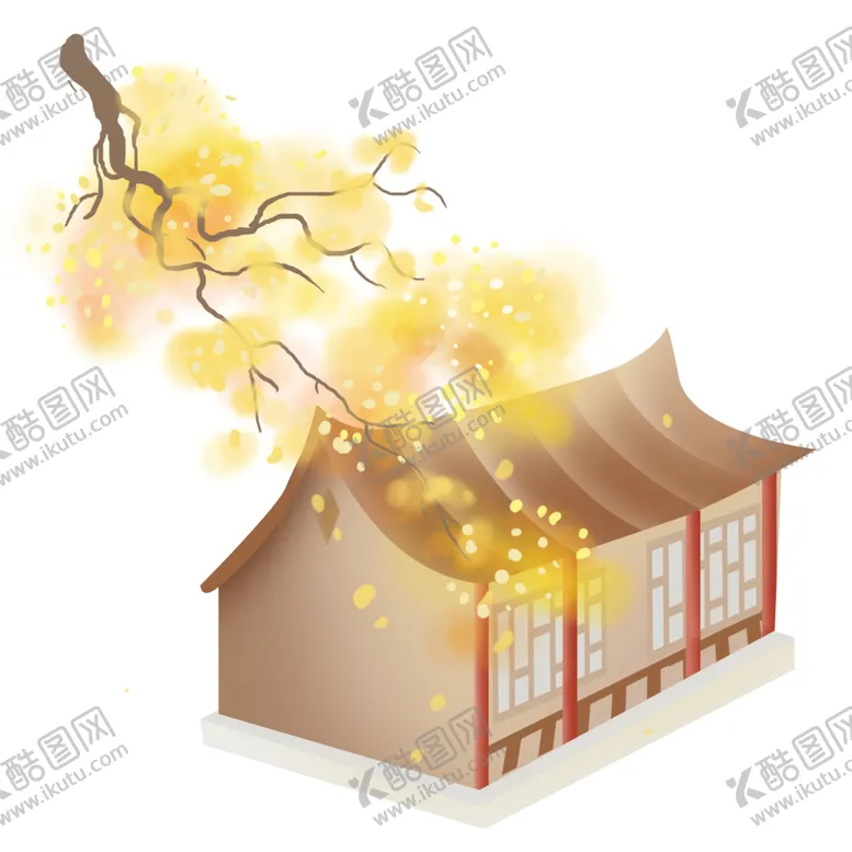 编号：18943506300351131699【酷图网】源文件下载-手绘古建筑