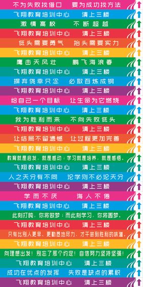 楼梯贴间海报飞翔教育轮船