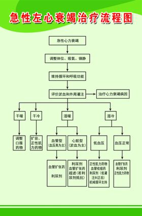 急性左心衰竭治疗流程图