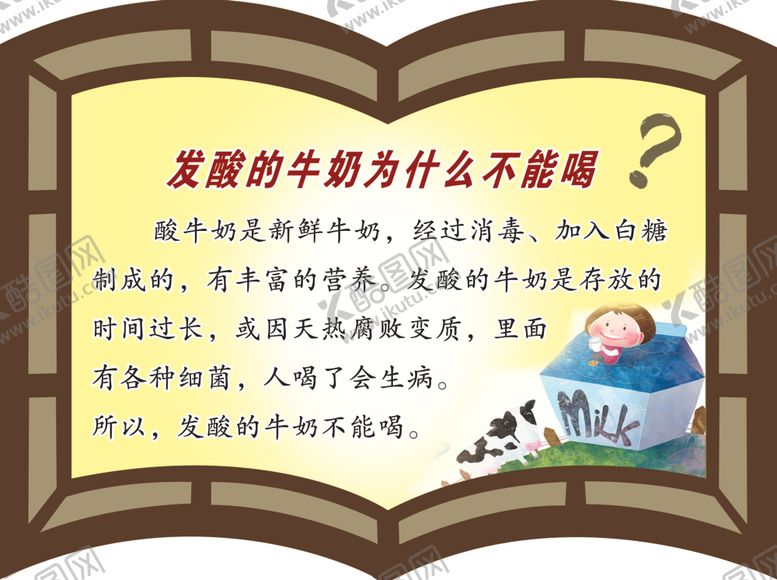编号：70470805111100329911【酷图网】源文件下载-发酸的牛奶为什么不能喝