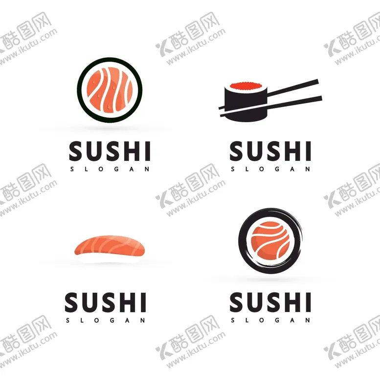 编号：20546910072146245461【酷图网】源文件下载-寿司logo
