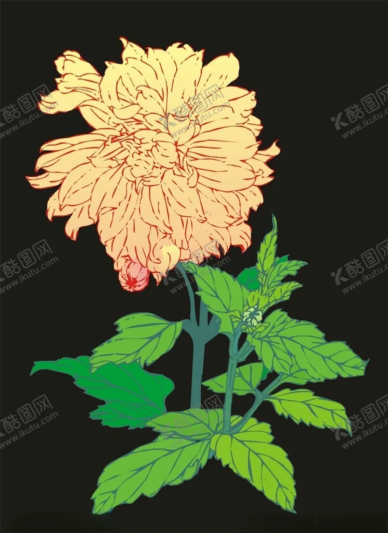 编号：54580702171541469383【酷图网】源文件下载-花草植物矢量图