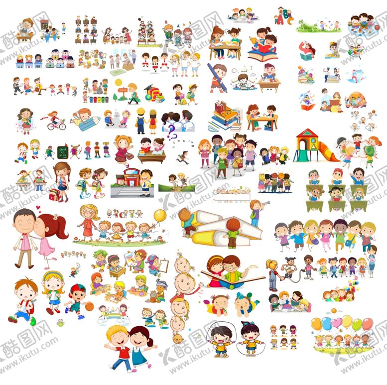 编号：69247811010527525402【酷图网】源文件下载-儿童插画漫画素材
