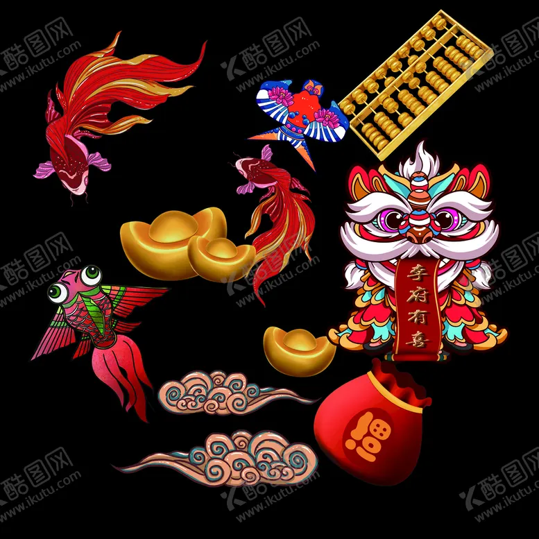 编号：37206109251216061698【酷图网】源文件下载-舞狮素材