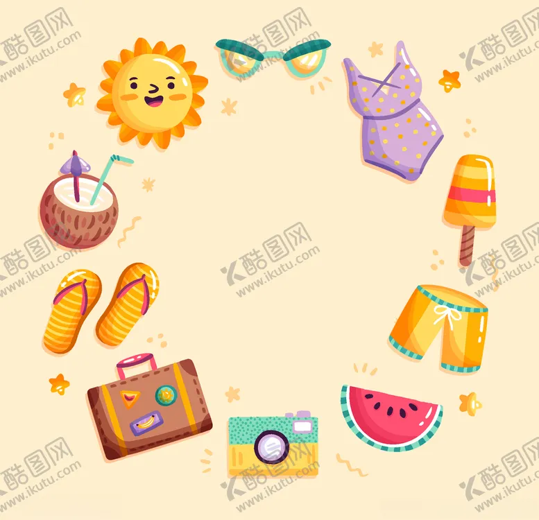 编号：26455406160926273538【酷图网】源文件下载-夏日元素