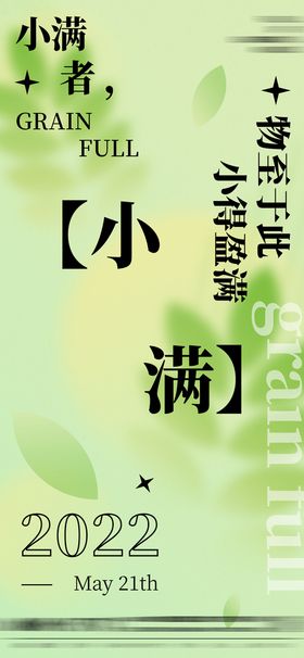 小满 芒种 夏至 节气海报