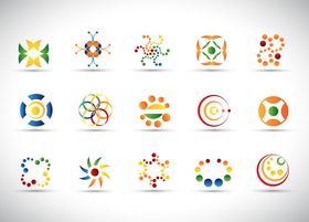 多彩创意图标集合