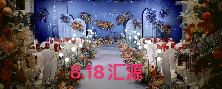 编号：60573410092008089571【酷图网】源文件下载-蓝色婚礼