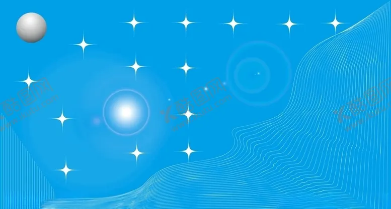 编号：70980506232150351950【酷图网】源文件下载-蓝底白色星球科技素材