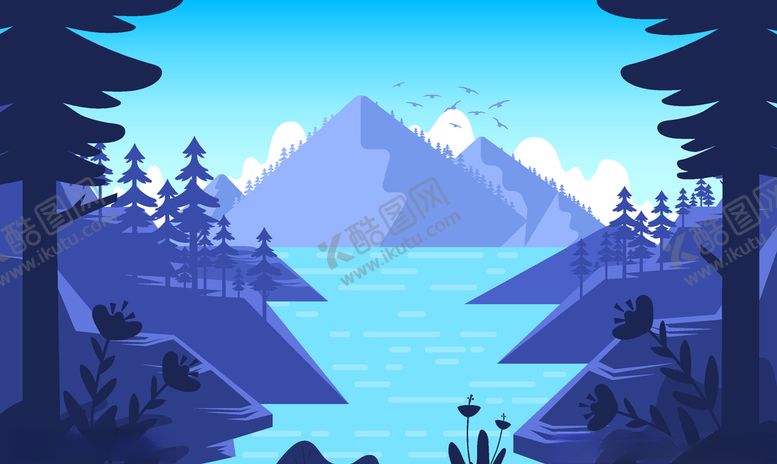 编号：96263809200822034914【酷图网】源文件下载-森林插画